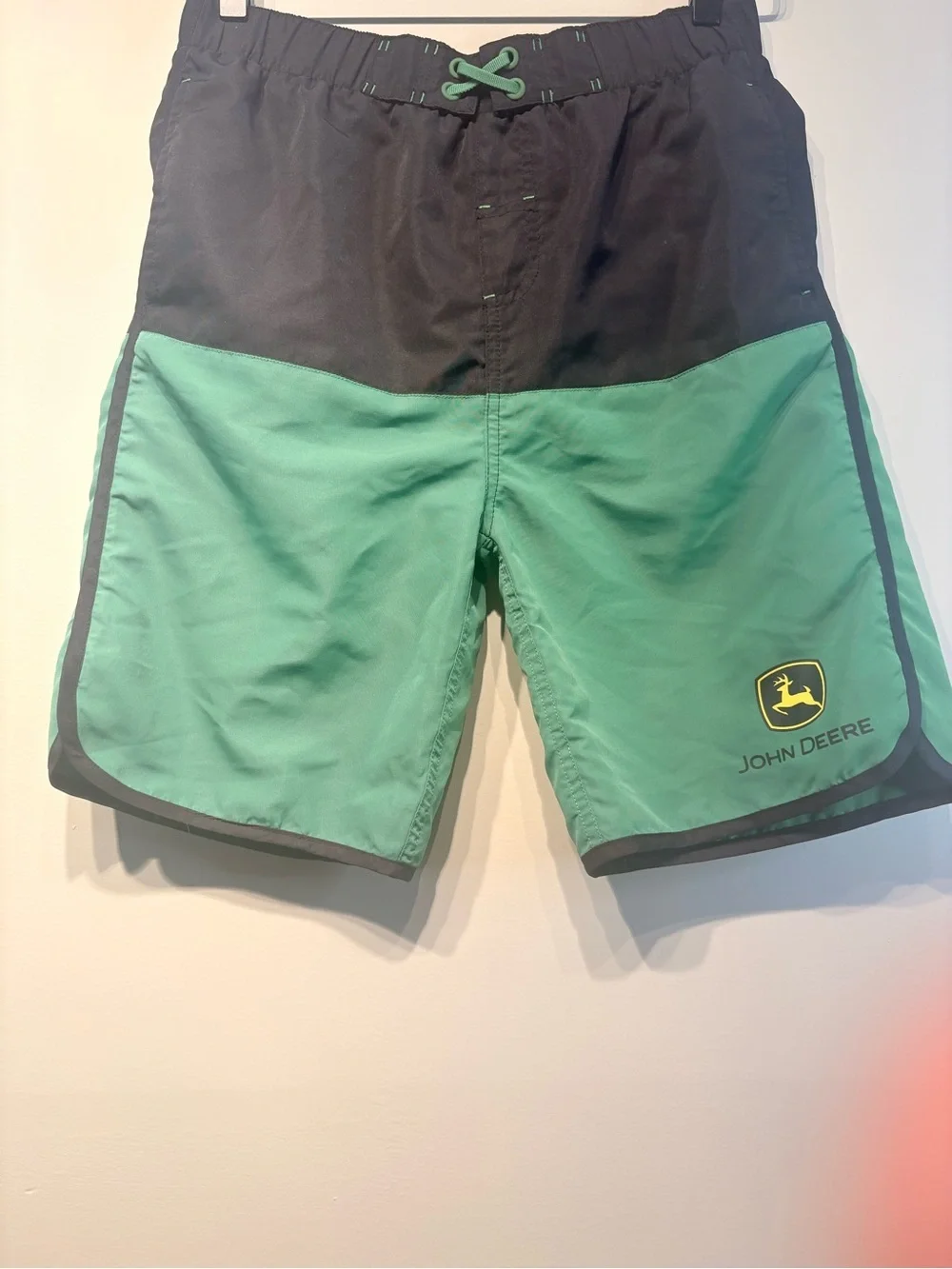 John Deere Black and Green Boys Shorts